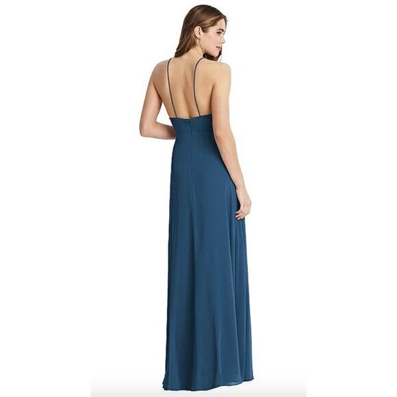LOVELY Evening Gown Dress Size 2 NEW Dusk Blue $187 Maxi Wedding Event - Picture 2 of 6